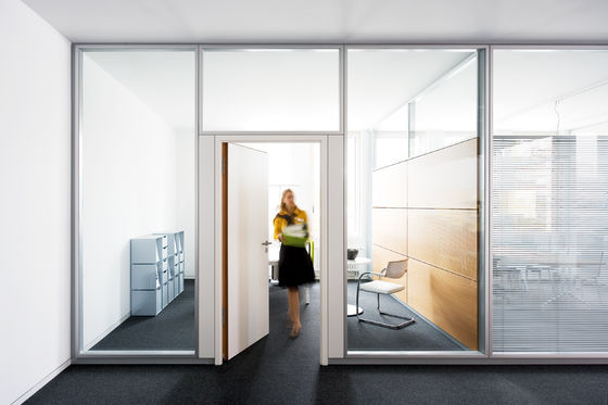 Bom preço. Ecrã divisor Estrutura de alumínio Parede divisória de vidro para sala multifunção on-line