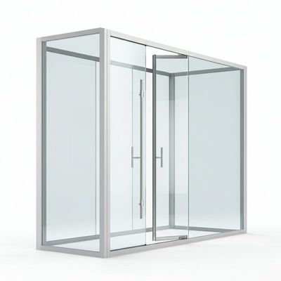 comprar Porta de parede divisória de vidro de escritório de interiores dobráveis Paredes de vidro desmontáveis online manufacture