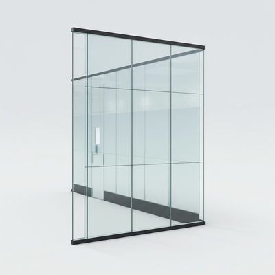 comprar Parede divisória de vidro de escritório de vidro duplo desmontável para edifícios online manufacture