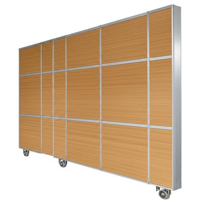 Bom preço. Customized Wooden Acoustic Partition Wall with 56dB Sound Insulation and 304 Stainless Steel Rollers on-line