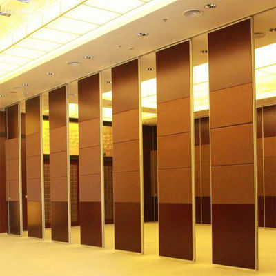 Parede divisória de porta dobrável móvel, paredes divisórias de vinil para sala de reuniões