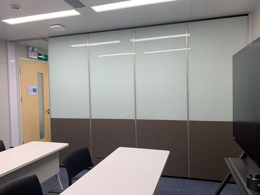 Painel de parede flexível móvel de escritório operável com rolos Dupont POM