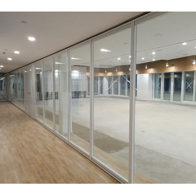 Parede divisória de vidro de quadro único de alumínio para sala de reuniões de escritório