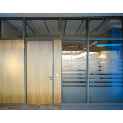Espessura 108 mm 90 mm Parede divisória de vidro sem quadro para sala de conferências
