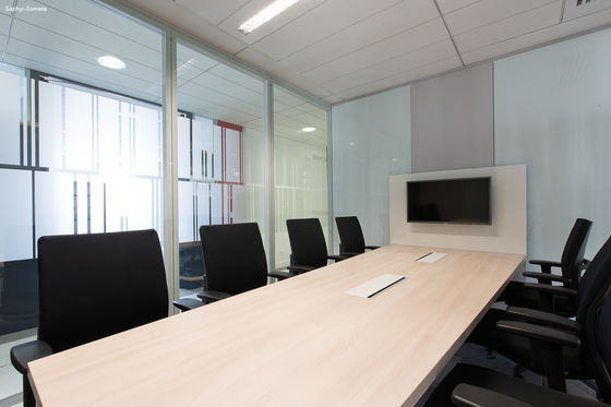 Centro de conferências Quadro de alumínio de divisória de vidro dobrável