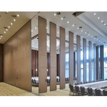 Centro de Convenções Paredes divisórias operáveis Soundproof móvel com acabamento de tecido macio
