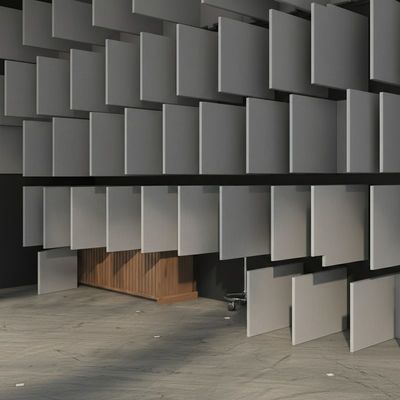 Parede de divisórias de som de escritório de construção resistente com painel de espessura de 89cm