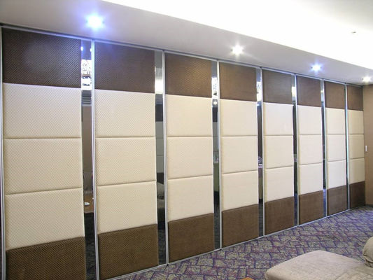 AE Divisões móveis personalizadas parede hotel salão de banquetes divisória telescópica dobrável faceta de madeira